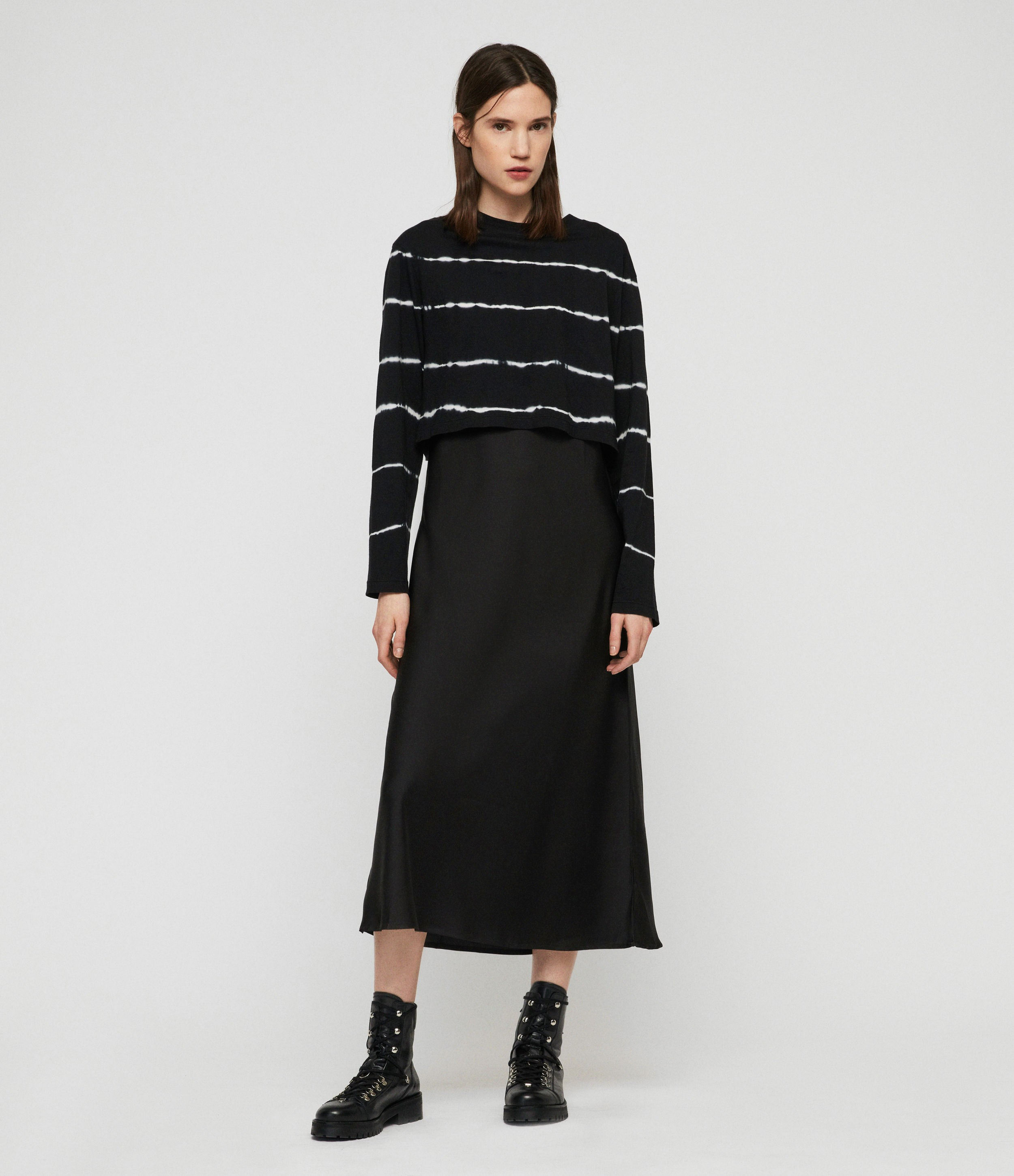 Benno Tystripe Dress | AllSaints (UK)