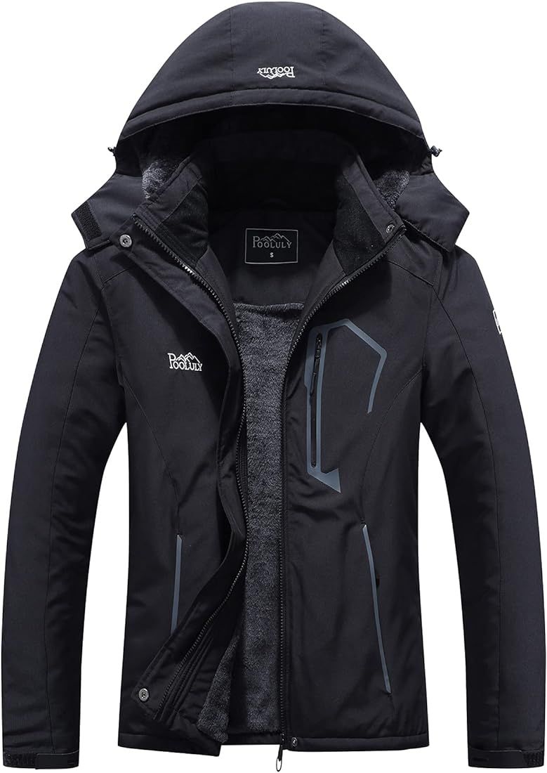 Women's Ski Jacket Warm Winter Waterproof Windbreaker Hooded Raincoat Snowboarding Jackets | Amazon (US)