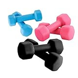 Portzon 3Lb, 5Lb & 8Lb Hex Dumbbell Set with Rack Stand, Ideal Strength Weight Training | Amazon (US)