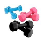 Portzon 3Lb, 5Lb & 8Lb Hex Dumbbell Set with Rack Stand, Ideal Strength Weight Training | Amazon (US)