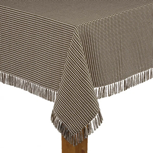 Chesnut Gingham Cotton Tablecloth | Wayfair North America