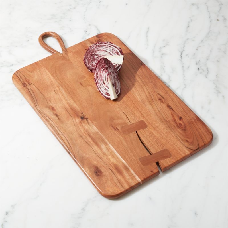 Mateo Large Acacia Board + Reviews | Crate and Barrel | Crate & Barrel