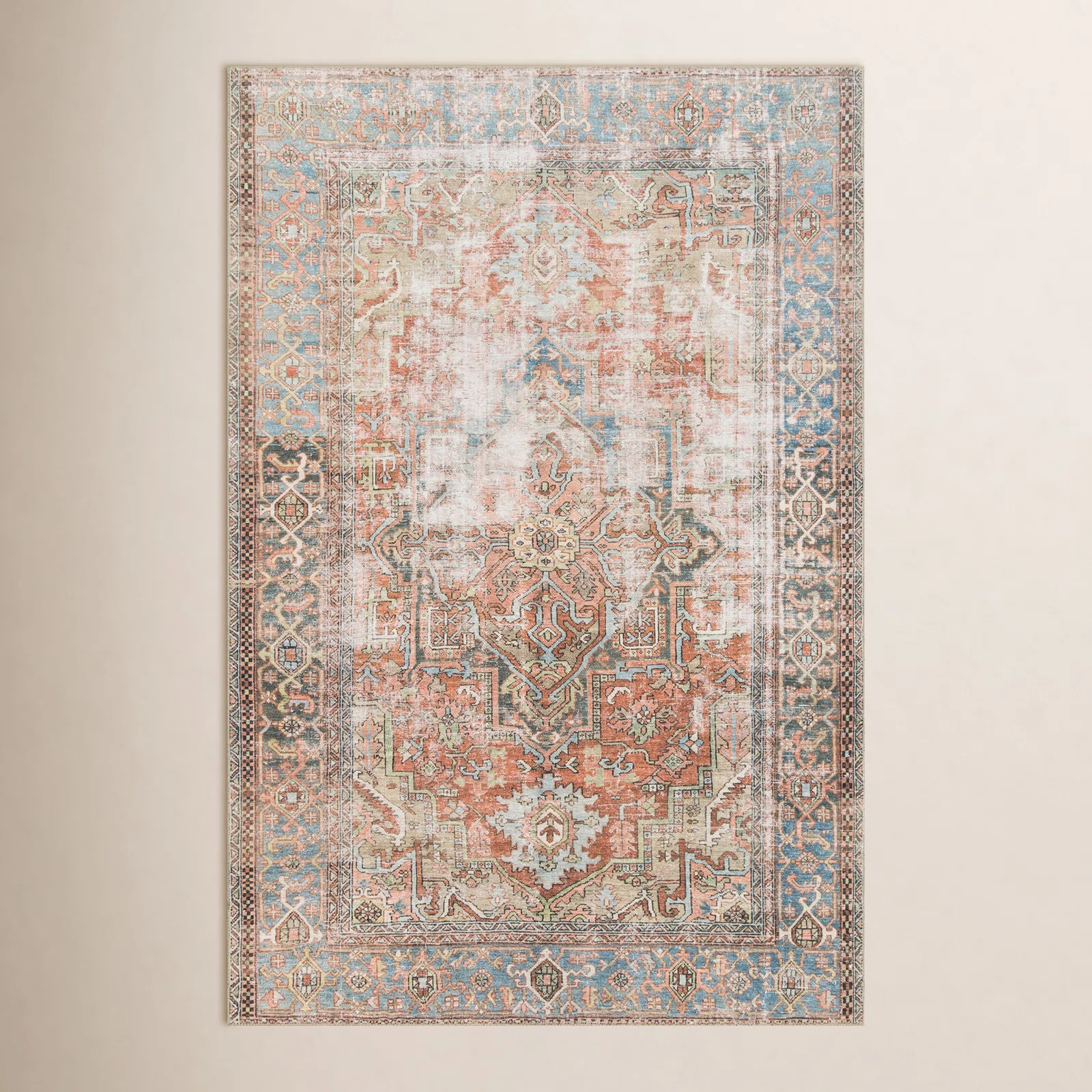Skye Oriental Terracotta Area Rug | Wayfair North America