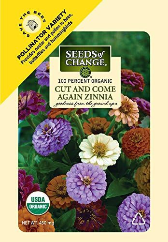 Seeds of Change 4497 Cut and Come Zinnia, Multi | Amazon (US)