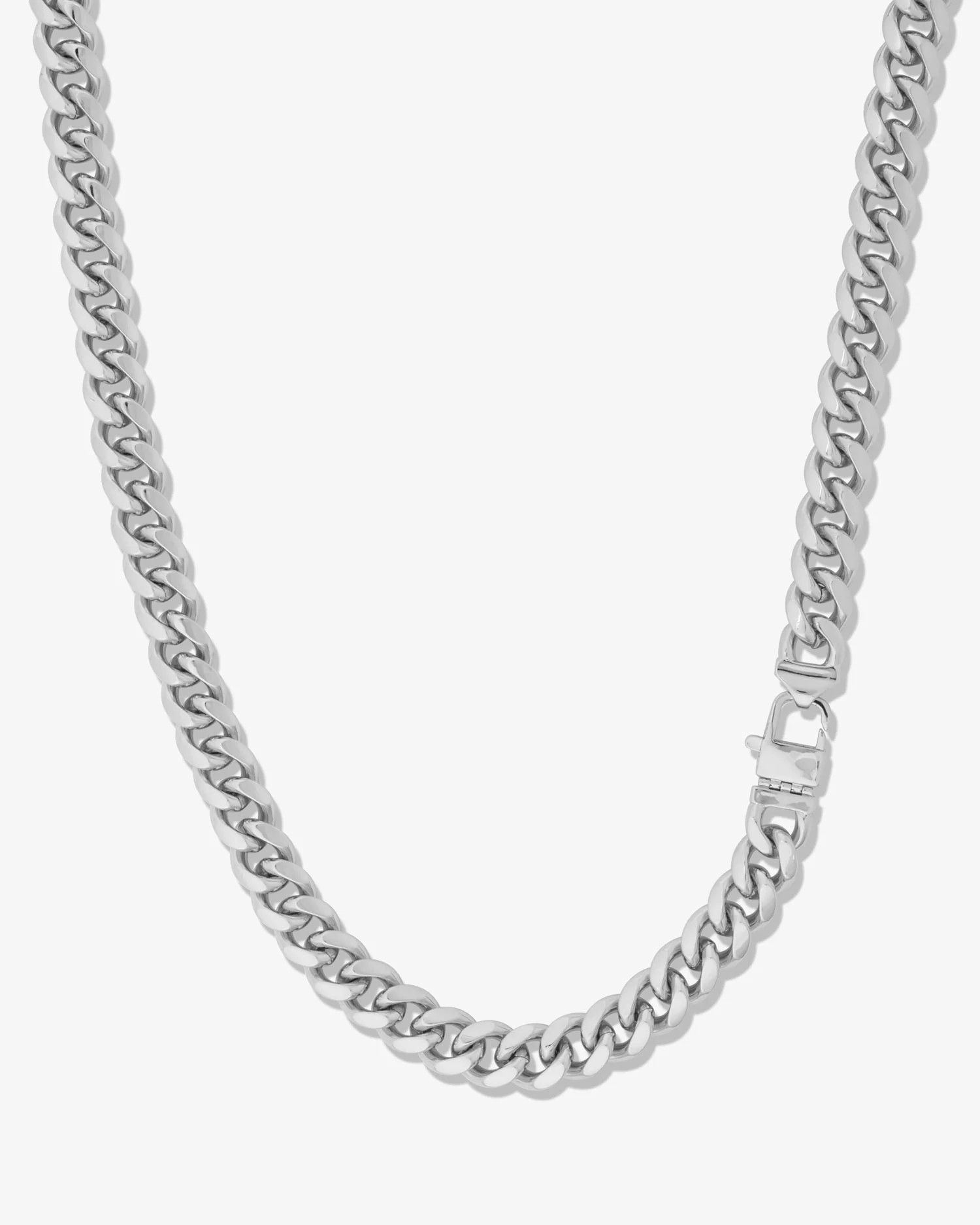 Julian Cuban Chain Necklace 10.8mm - Silver | Melinda Maria Jewelry
