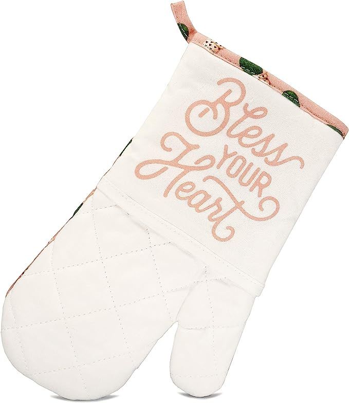 Texas Oven Mitt with Bless Your Heart Cactus Design in Quilted Cotton Texas Gift | Amazon (US)