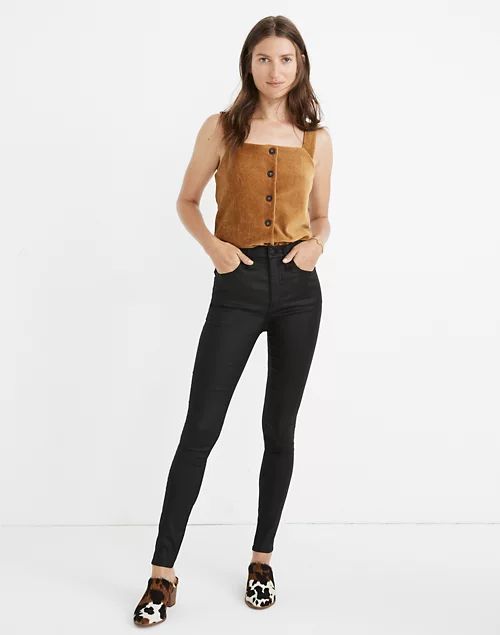 10" High-Rise Skinny Jeans: Coated Edition | Madewell