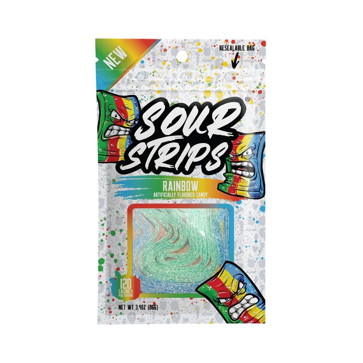 Sour Strips Rainbow Candy - 3.4oz | Target