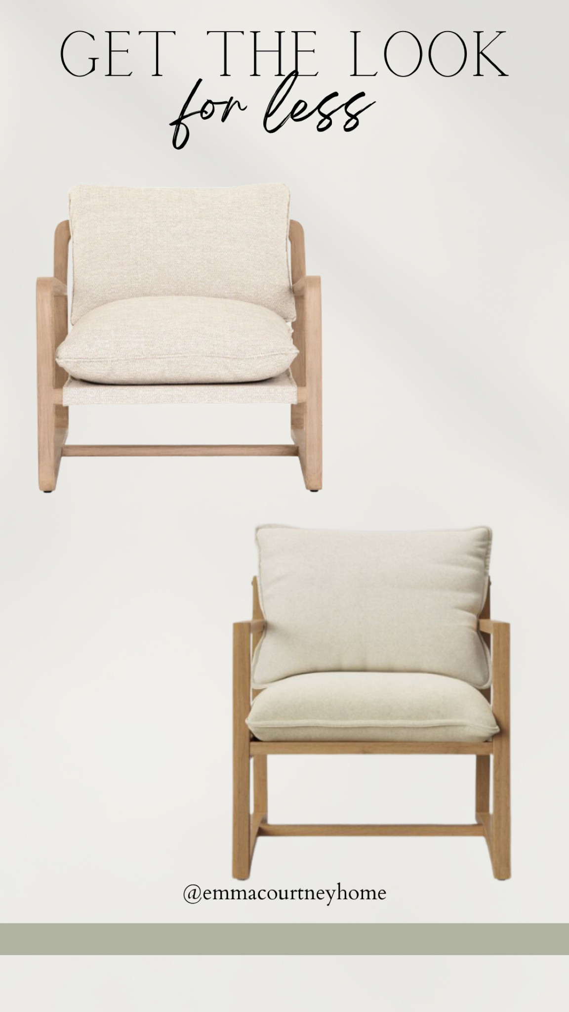 Get the look for less. Designer inspired accent armchair 

#LTKstyletip #LTKhome #LTKFind