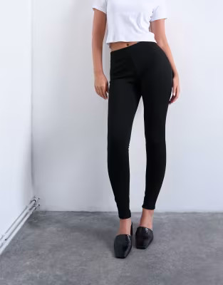 Topshop Hourglass full length heavy weight legging in black | ASOS | ASOS (Global)