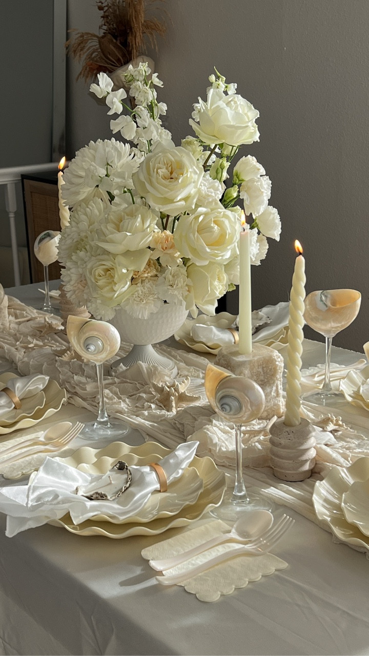 Set up my dream table scape with me 🐚🤍 #genderreveal #genderrevealdecor #tabledecor

#LTKSeasonal #LTKStyleTip #LTKHome