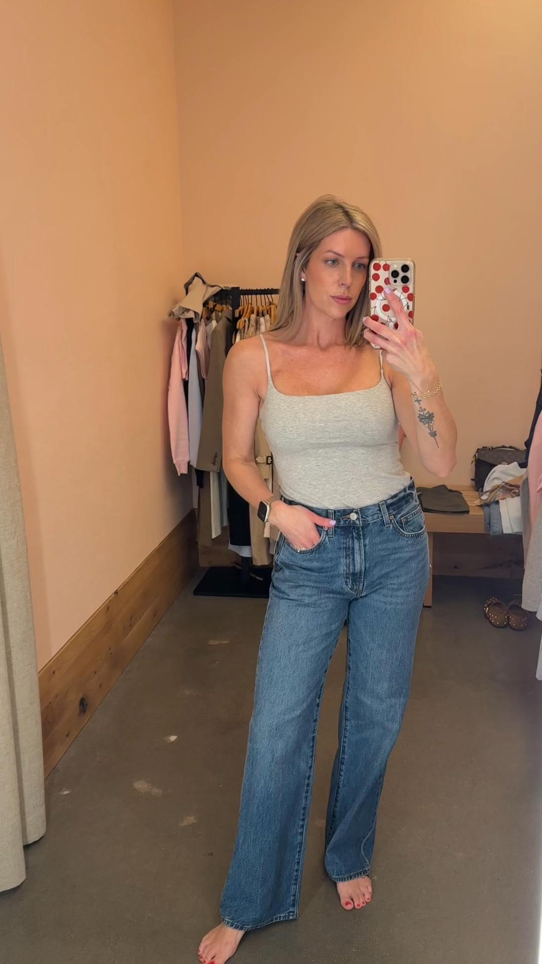 Everyone needs a good pair of denim that fits you perfectly and a simple tank! Well @Aritzia  handed us both things! 

These Forum-The Farrah Hi-Rise jeans are perfectly! They run a little baggier so I ended up getting a 26 in these (these are a 27 in the video). This Casual Contour Presence Cami Tank is so good and so flattering. Whether I’m throwing on sandals for an easy spring look or adding a cardigan and heels for date night, these two staples are perfect for any capsule wardrobe! 


#LTKootd #LTKmomlife #LTKOver40