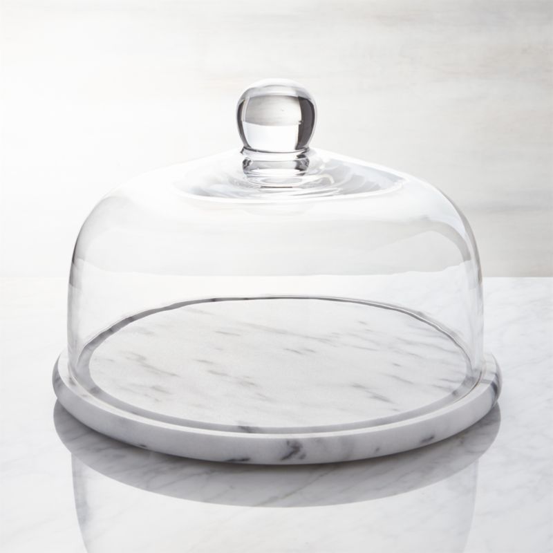Marble and Glass Cheese Dome + Reviews | Crate and Barrel | Crate & Barrel