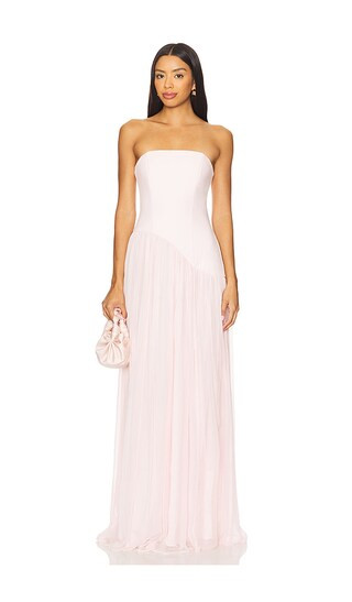 Alice Strapless Gown in Light Pink | Revolve Clothing (Global)