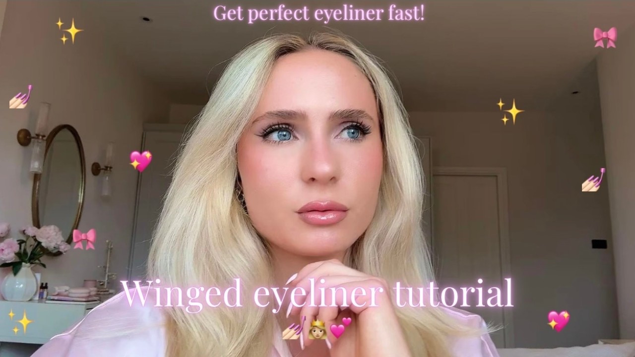 Easy winged eyeliner tutorial on YouTube @AugustaHaynes ✨🤍 #eyeliner #wingedeyeliner #makeup #eyemakeup #LTKBeauty 