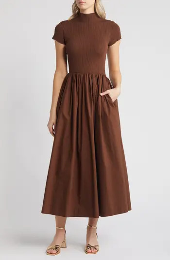 En Saison Lafayette Mixed Media Maxi Dress | Nordstrom | Nordstrom