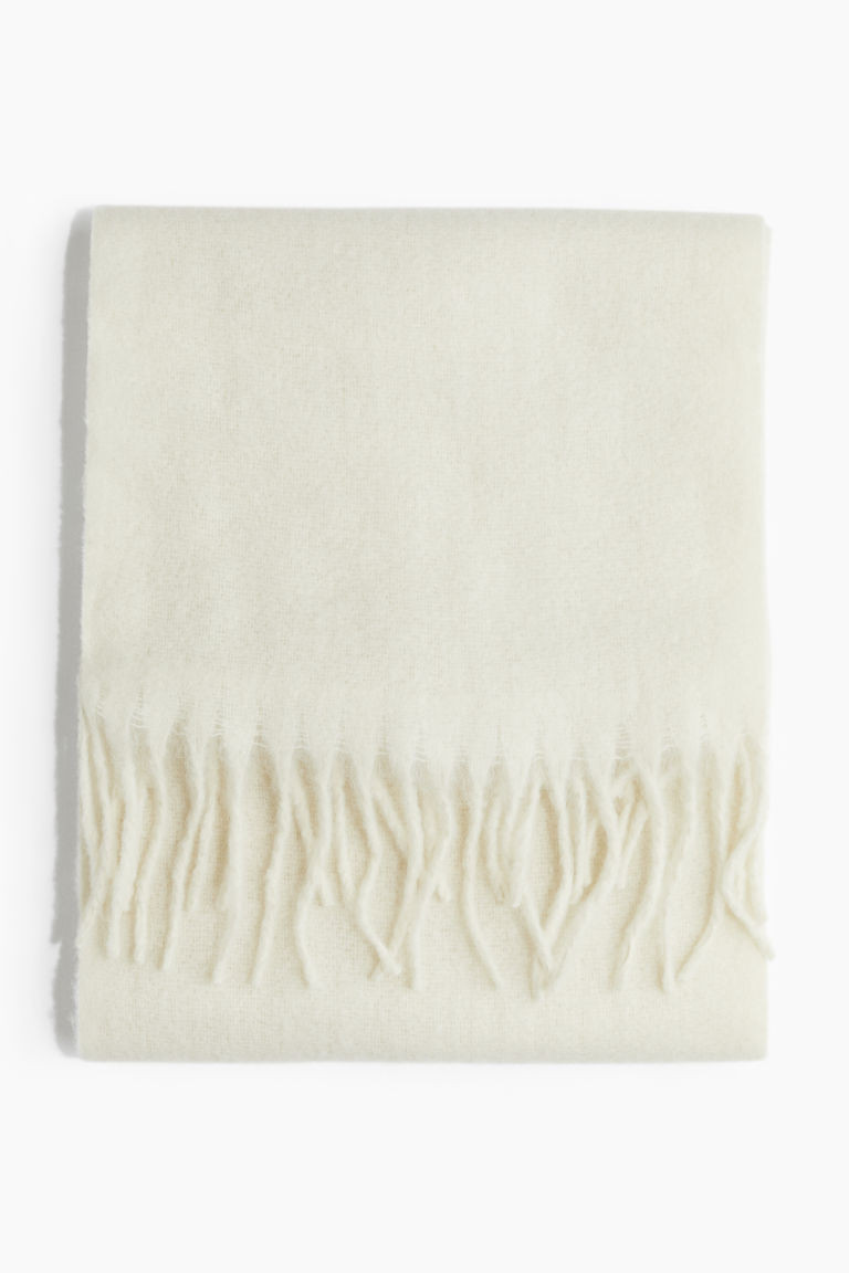 H & M - Woven Scarf - White | H&M (US + CA)