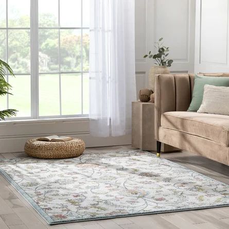 Well Woven Well Woven Ivy Metonia Oriental Medallion Vintage Floral Ivory Plush Pile Area Rug | W... | Wayfair North America