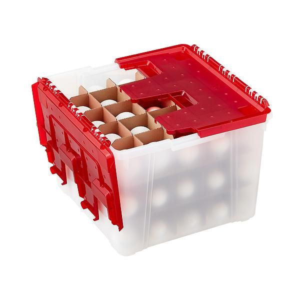 Wing-Lid Ornament Storage Box | The Container Store