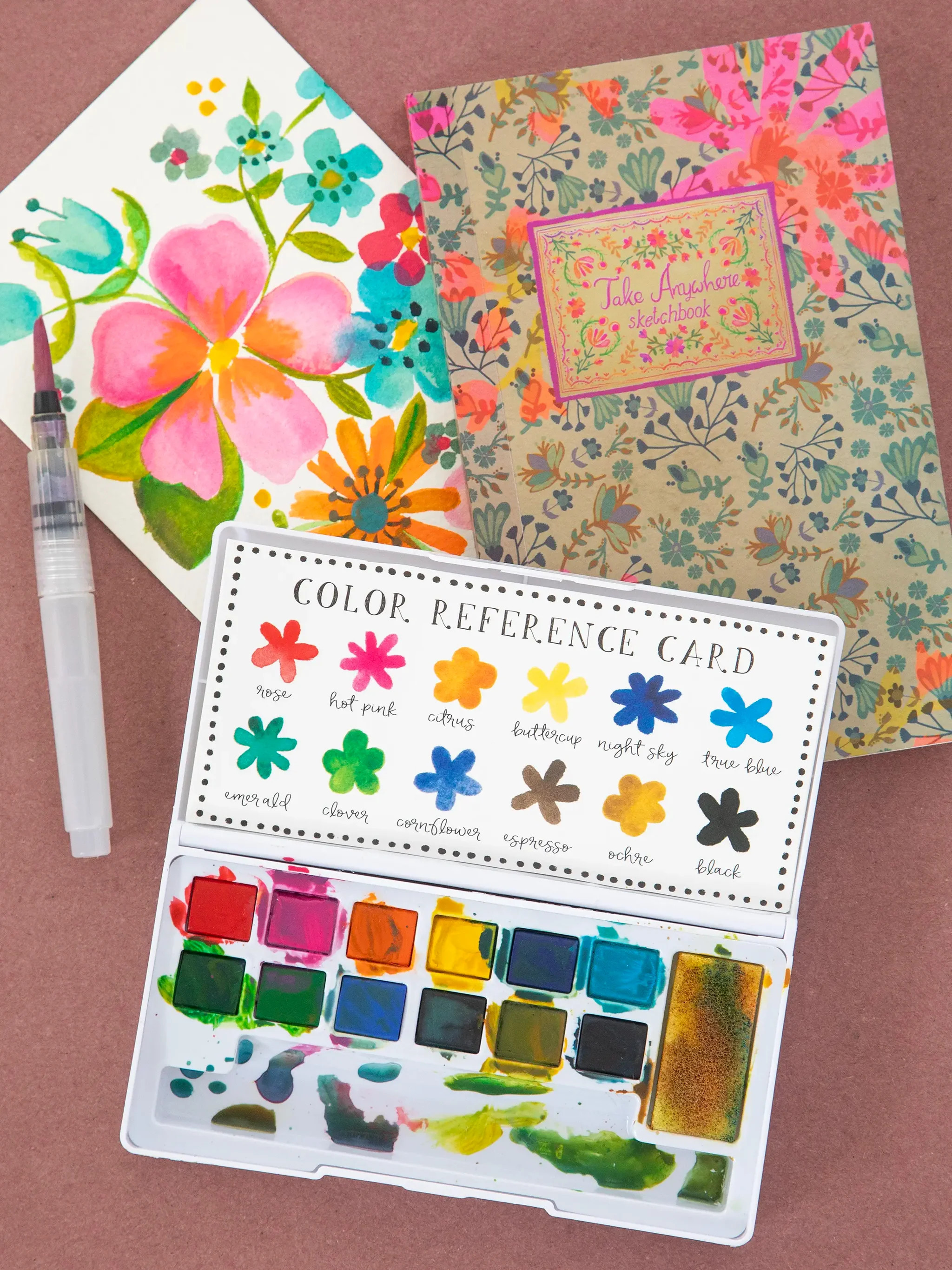 Watercolor & Sketchbook Set | Natural Life