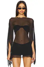 BUCI Ibis Poncho Top Set in Black from Revolve.com | Revolve Clothing (Global)