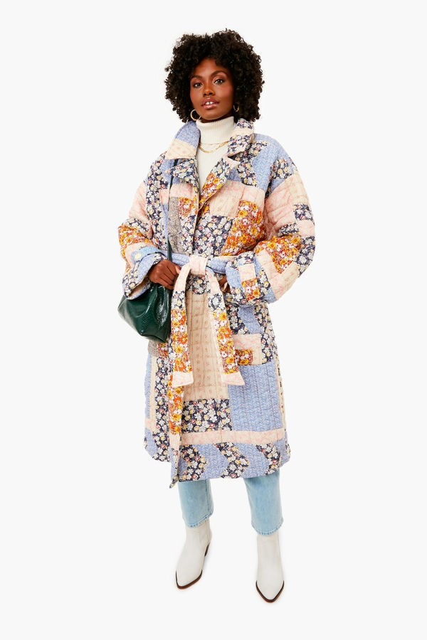 Sydney Print Long Sleeve Quilted Coat | Tuckernuck (US)