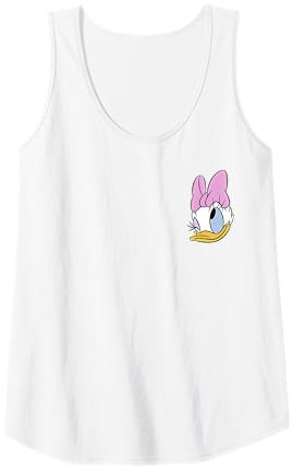 Disney Mickey and Friends Daisy Duck Face Small Pocket Logo Tank Top | Amazon (US)