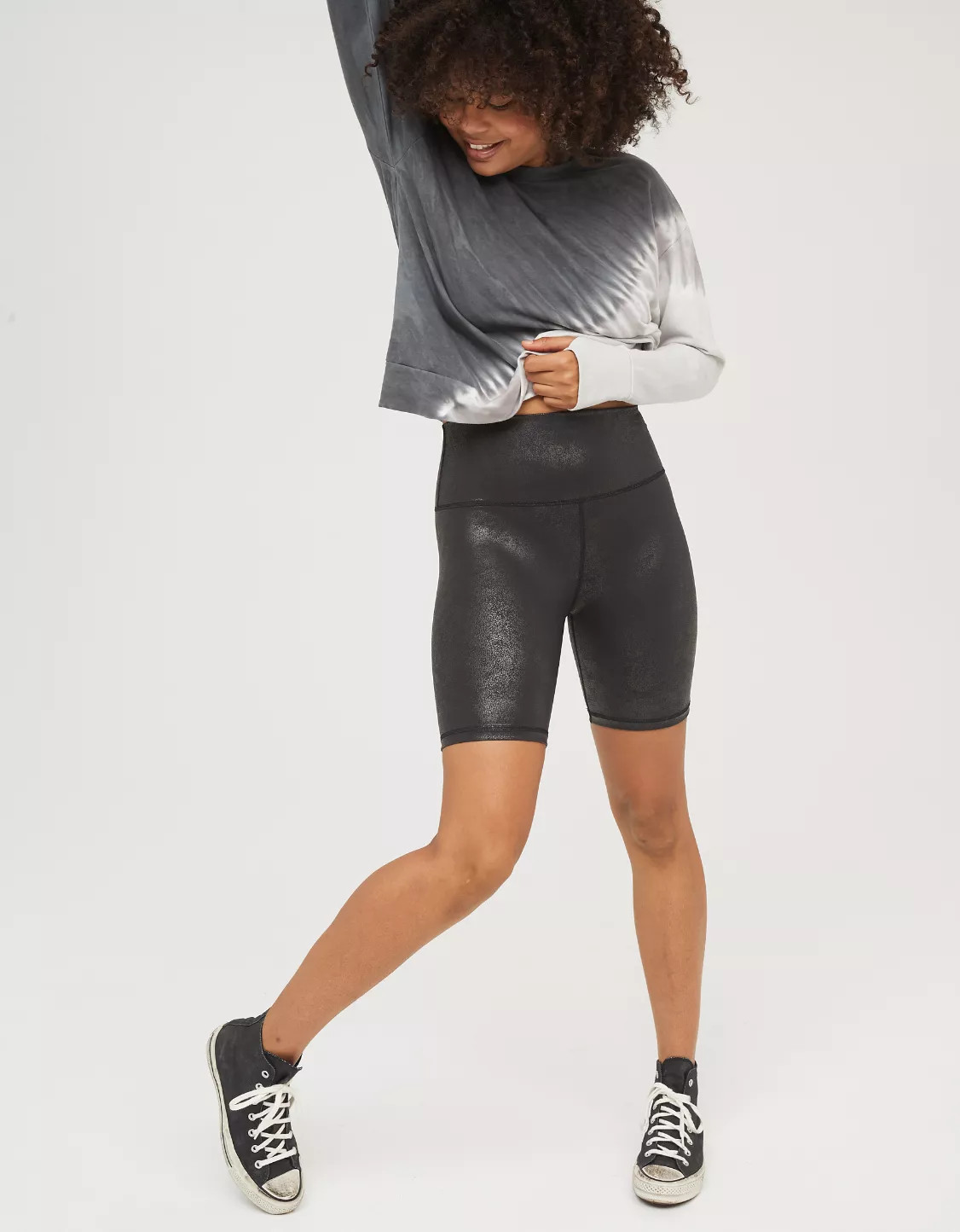 OFFLINE The Hugger High Waisted Crackle 7" Bike Short | American Eagle Outfitters (US & CA)