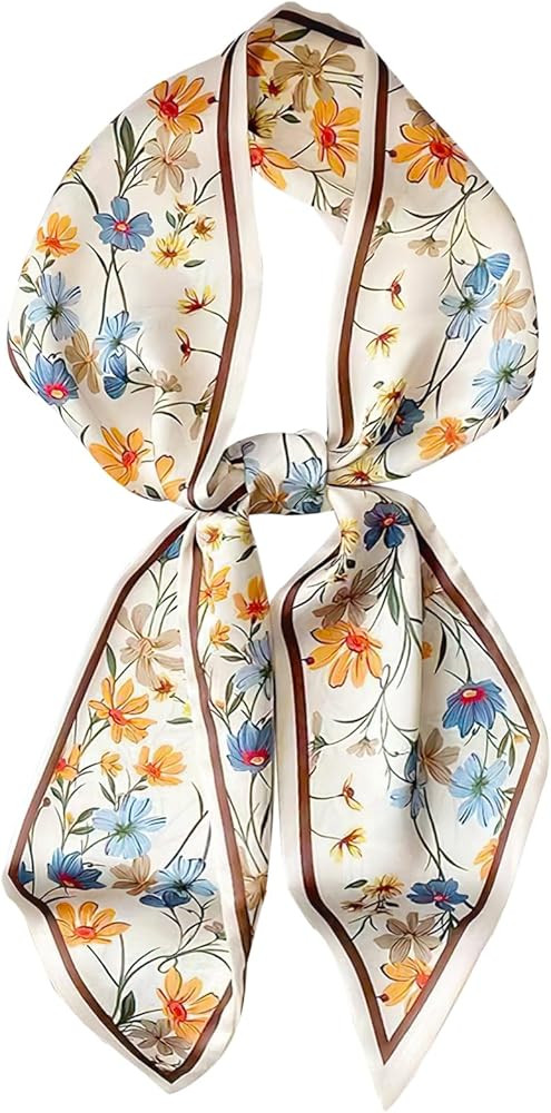 vimate Hair Scarf for Women Fashion Satin Silky Feeling Neck Scarf Bag Purse Scarf for Handbag Ha... | Amazon (US)