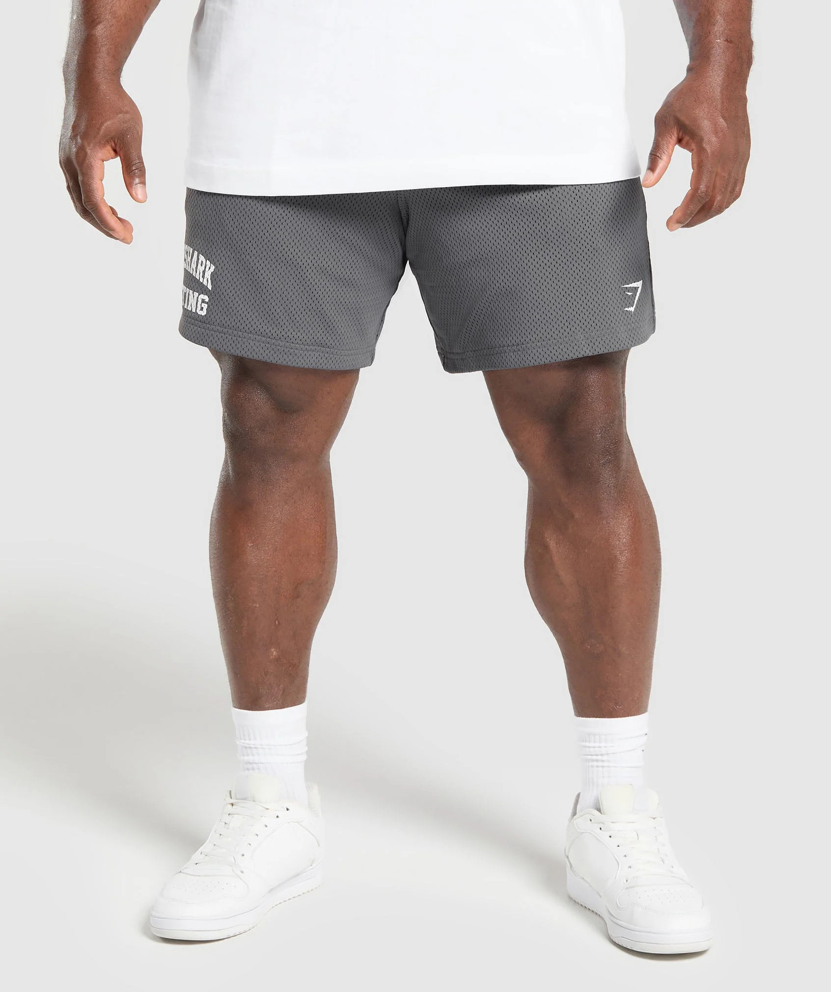 Gymshark Lifting Mesh 7" Shorts - Pitch Grey | Gymshark US