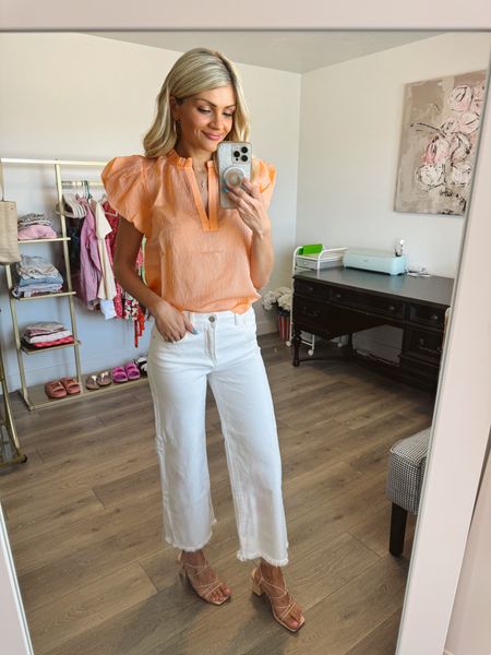 Shop Avara wearing the white Laura jeans, orange Savannah top, and Jolie heels. 

Use code Cherish15 at checkout for 15% off.

#LTKFindsUnder100 #LTKWorkwear #LTKShoeCrush
