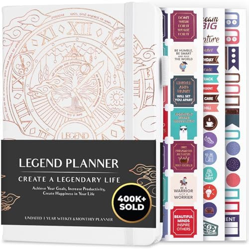 Legend Planner – Weekly & Monthly Life Planner to Hit Your Goals & Live Happier. Organizer Note... | Amazon (US)