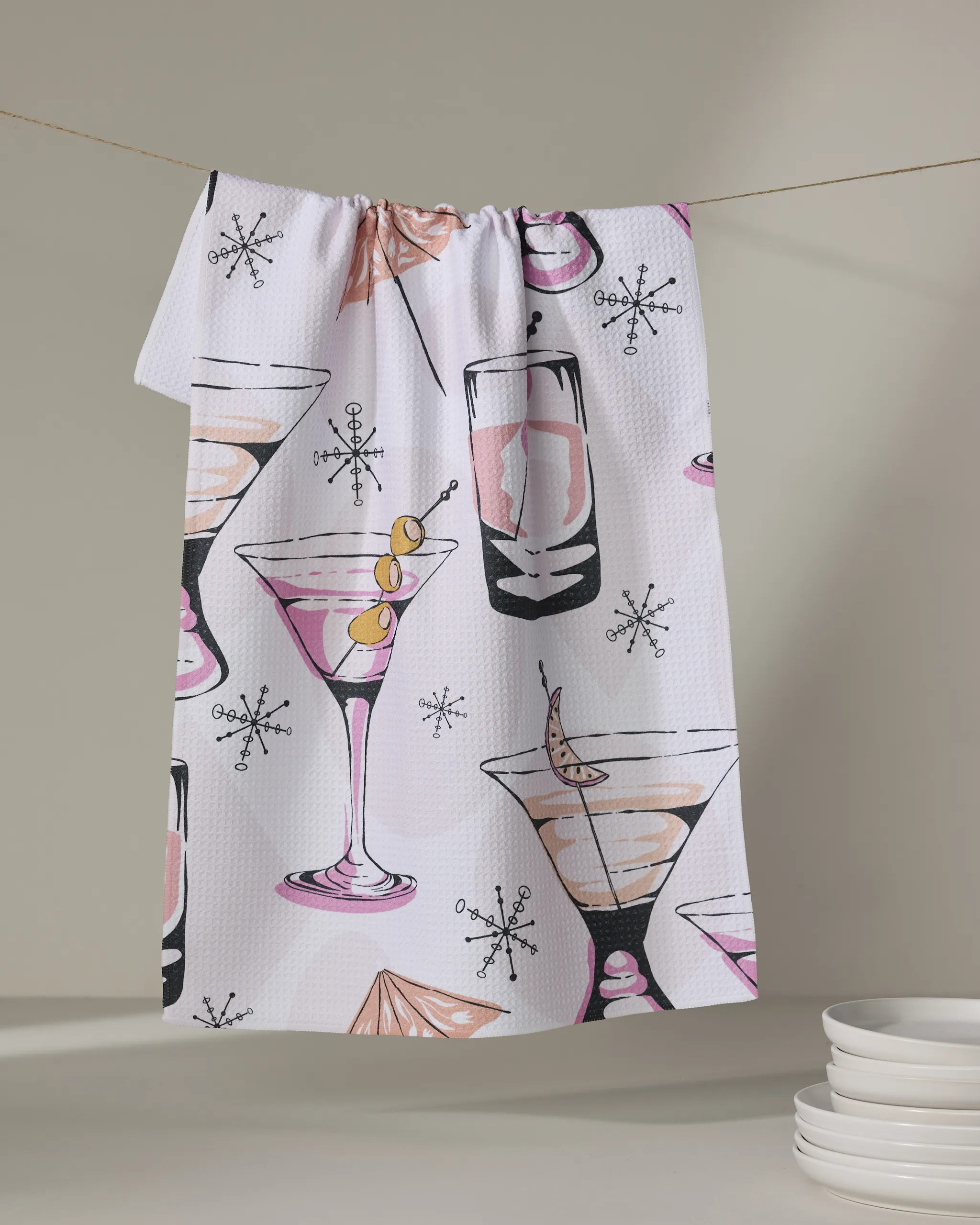 Cocktail Hour Tea Towel | Geometry | Geometry