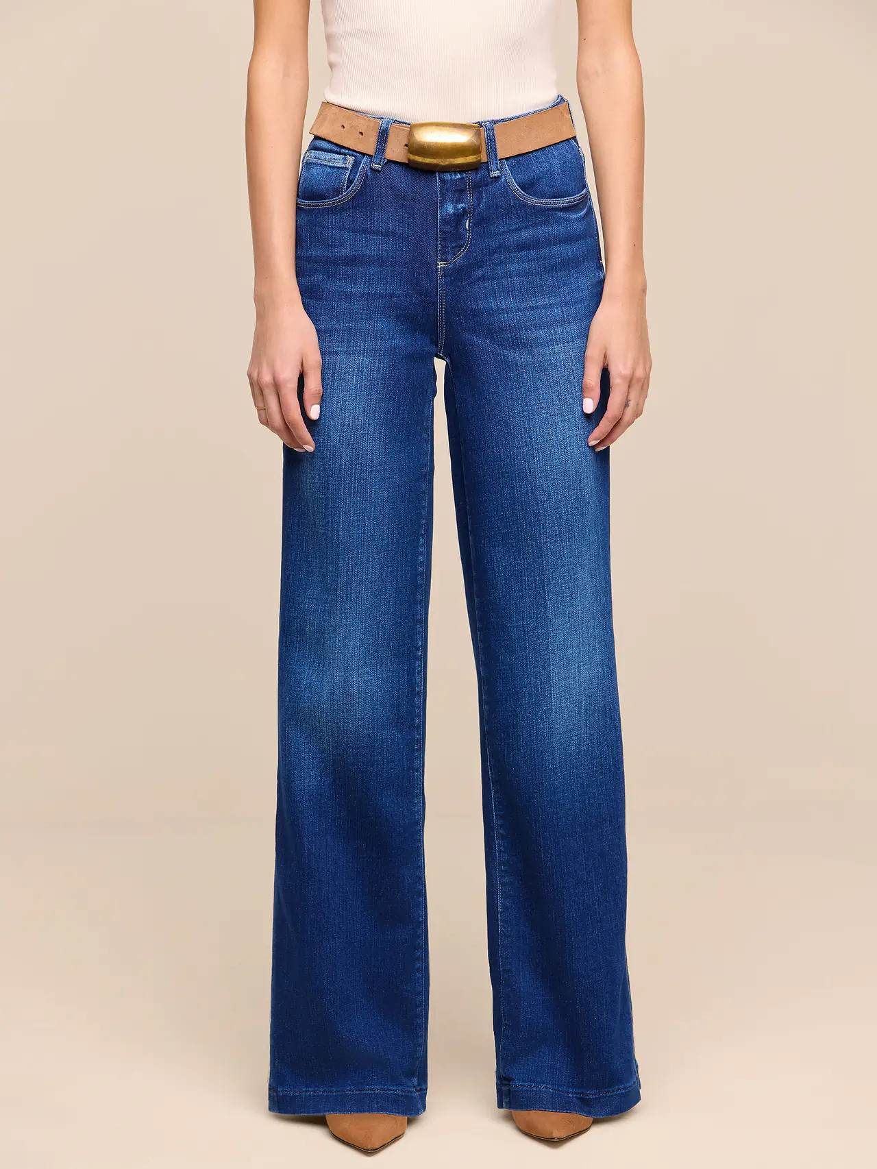 Petite Scottie Wide-Leg Jean in Marvista | L'AGENCE | L'Agence
