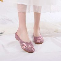 Cherry Blossom Embroidered Slippers | Handcrafted Women's Chinese Traditional |Hand Floral Slip On F | Etsy (US)