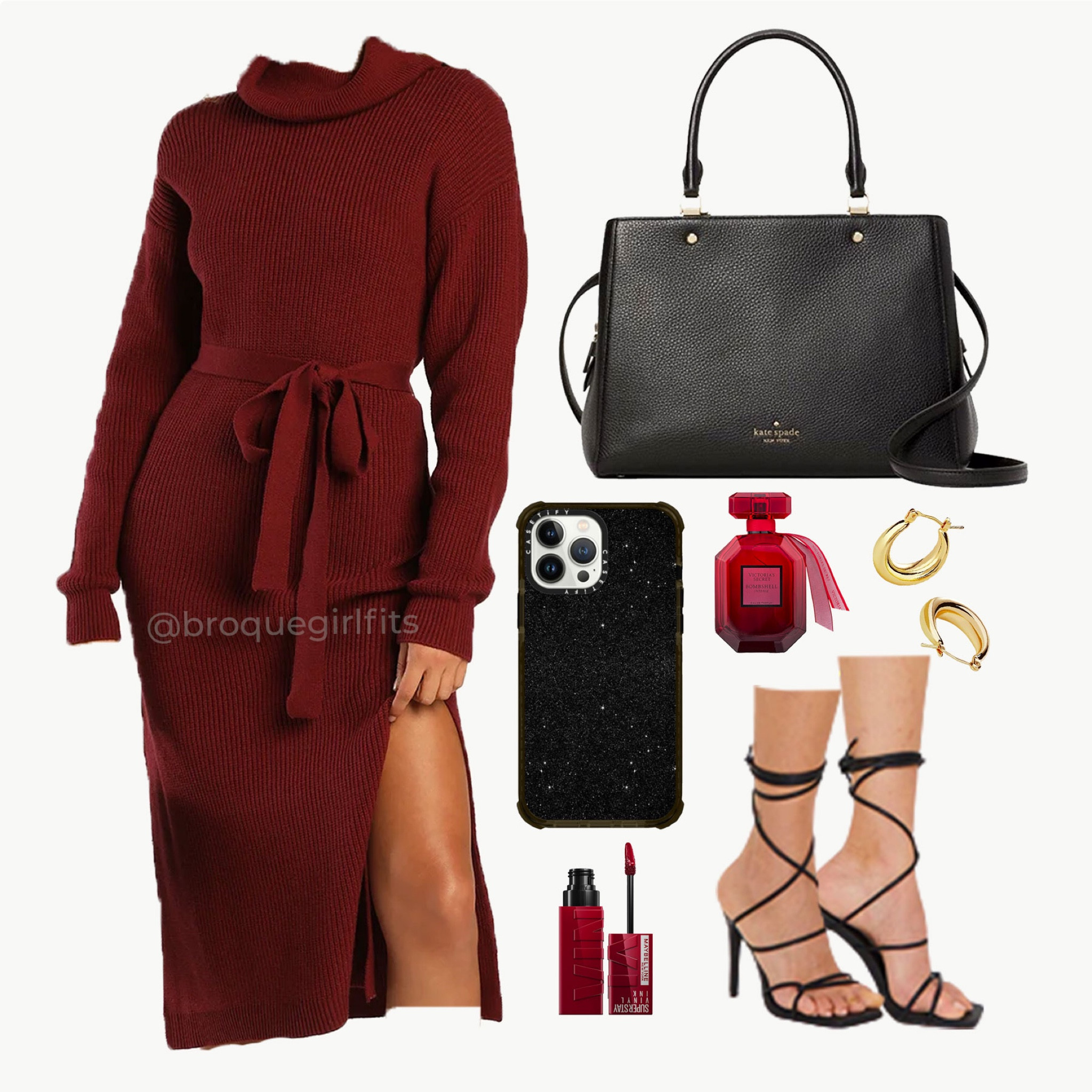 Holiday outfit idea
Maroon sweater dress 
Black accessories 
#ltkfinds #outfitinspo #broquegirlfits

#LTKHoliday #LTKSeasonal #LTKfit