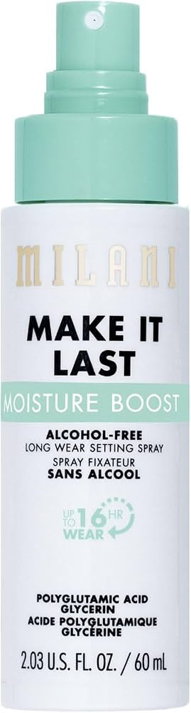 Milani Make It Last Moisture Boost Setting Spray - Alcohol Free Waterproof Makeup Finishing Mist ... | Amazon (US)