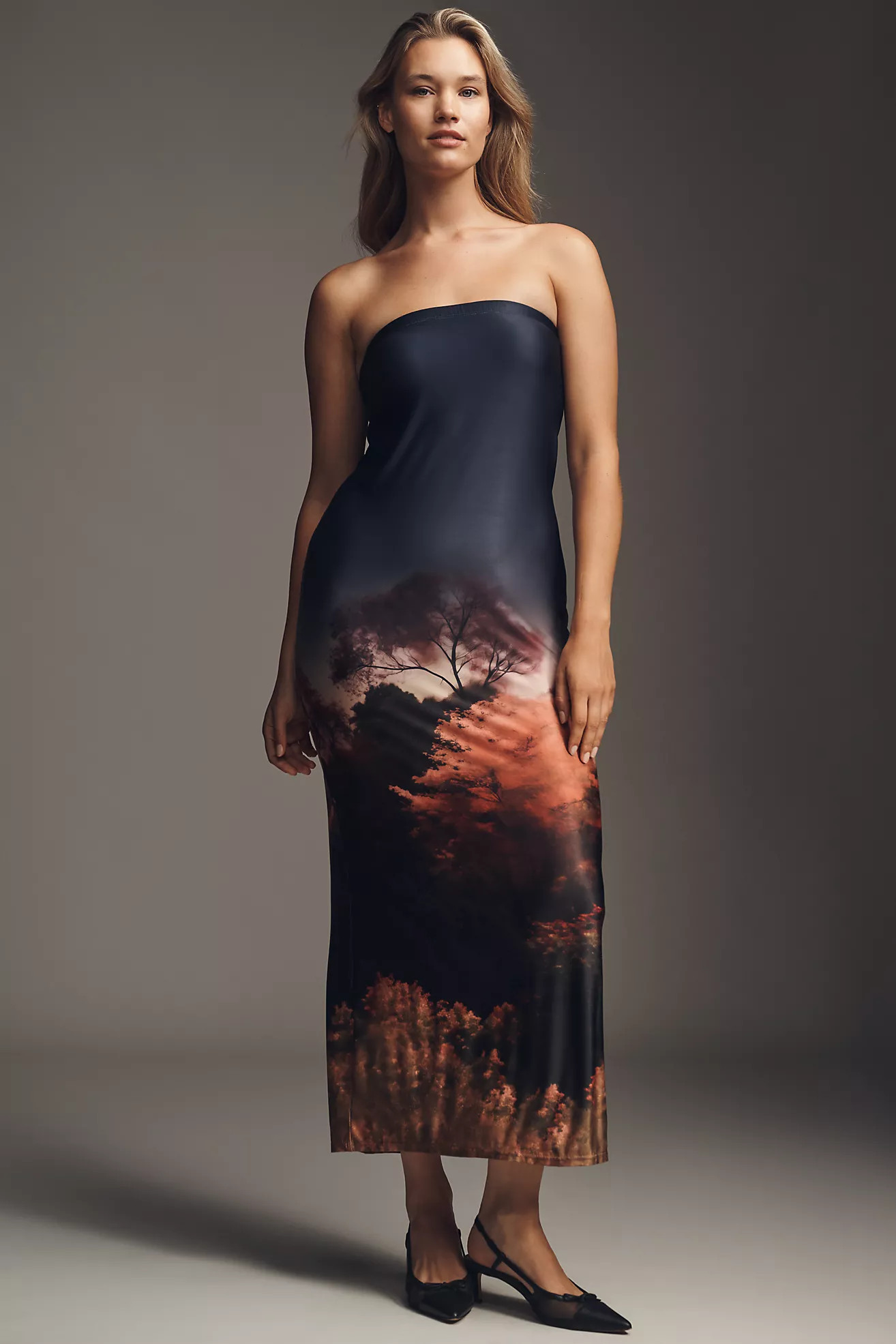Katie May Enigma Strapless Slim Midi Dress | Anthropologie (US)