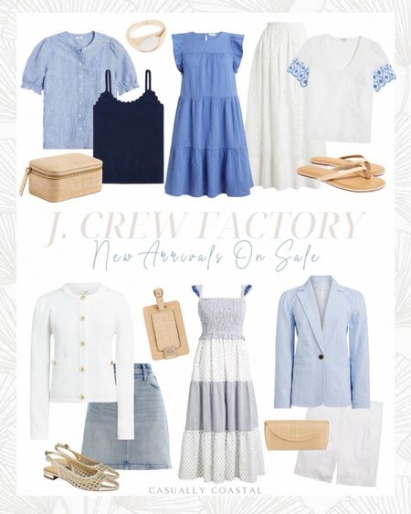 So many adorable new arrivals at J.Crew Factory, and they are all up to 60% off! 
-
coastal style, vacation style, casual style, preppy style, dresses on sale, gauze dresses, white maxi skirts, white midi skirts, work skirts, office attire, eyelet skirts, embroidered tops, work outfits, blouses, scalloped tank, scalloped cami, raffia sandals, raffia flip flops, woven sandals, gold shoes, gold flats, slingback shoes, white shorts, linen blend, gold rings, gold jewelry, woven jewelry case, travel jewelry case, eyelet blouses, eyelet tops, white blouses, white cardigans, white lady jacket, spring cardigan, summer cardigan, summer sweaters, spring sweaters, denim skirt, mini skirt, pleated shorts, linen shorts, midi dresses, smocked dresses, linen blouses, spring blouses, summer blouses, cotton blazer, spring blazer, summer blazer, beach style, white dresses 

#LTKfindsunder50 #LTKfindsunder100 #LTKsalealert