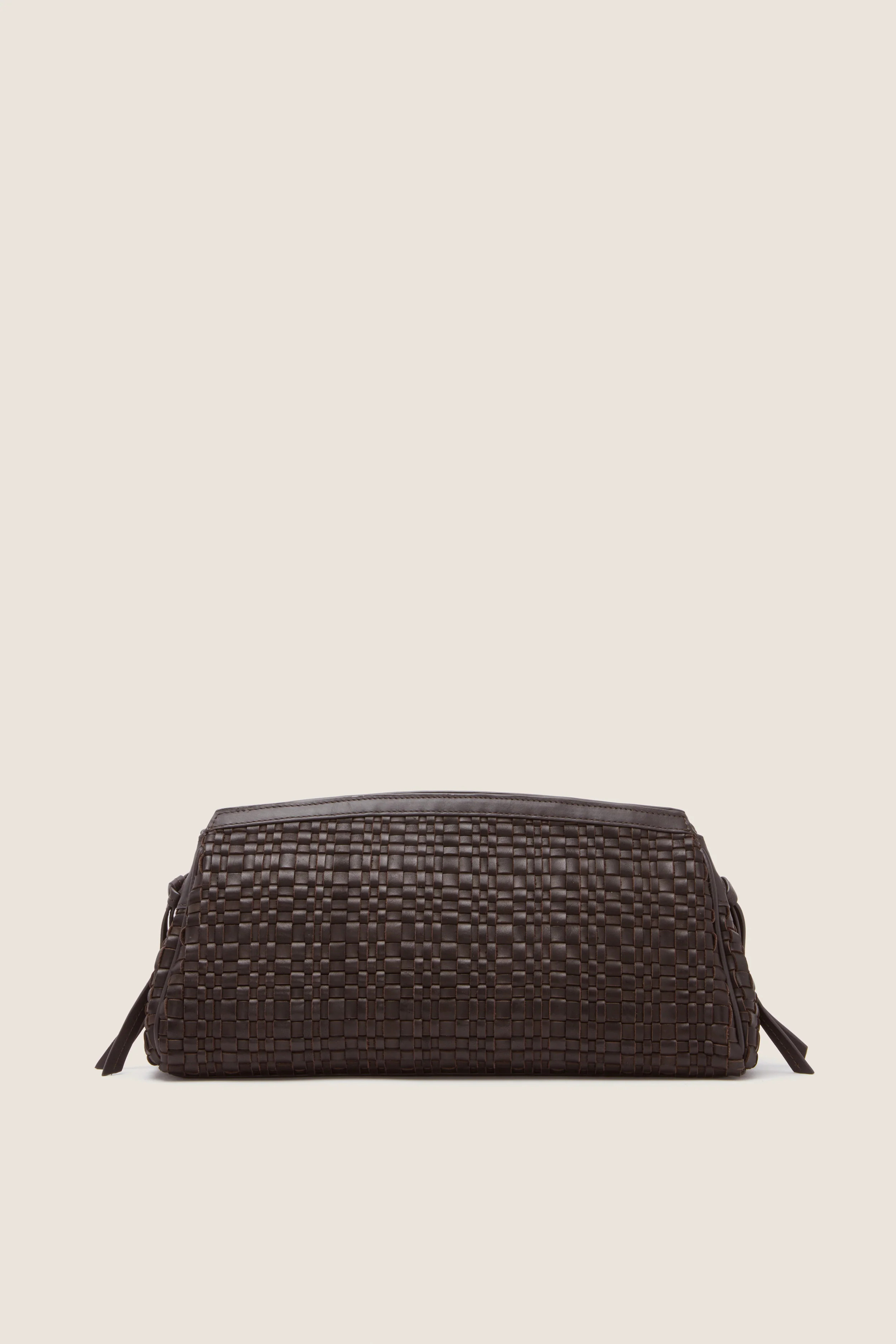Espresso Woven Maude Soft Clutch | Tuckernuck (US)