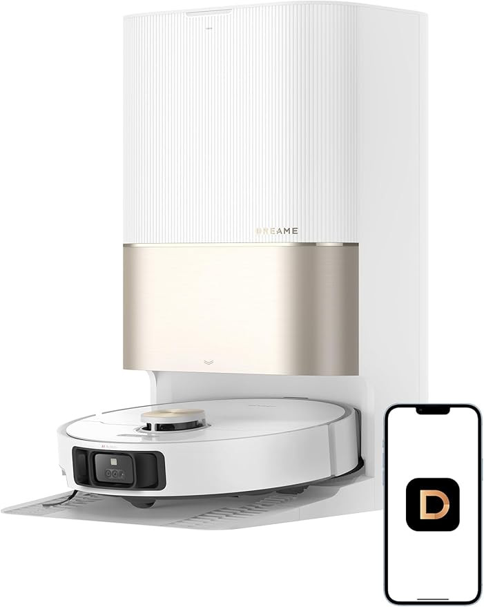 DREAME X40 Ultra Robotic Vacuum with Removable & Liftable Mop, 12,000Pa Suction, Side Brush Exten... | Amazon (US)