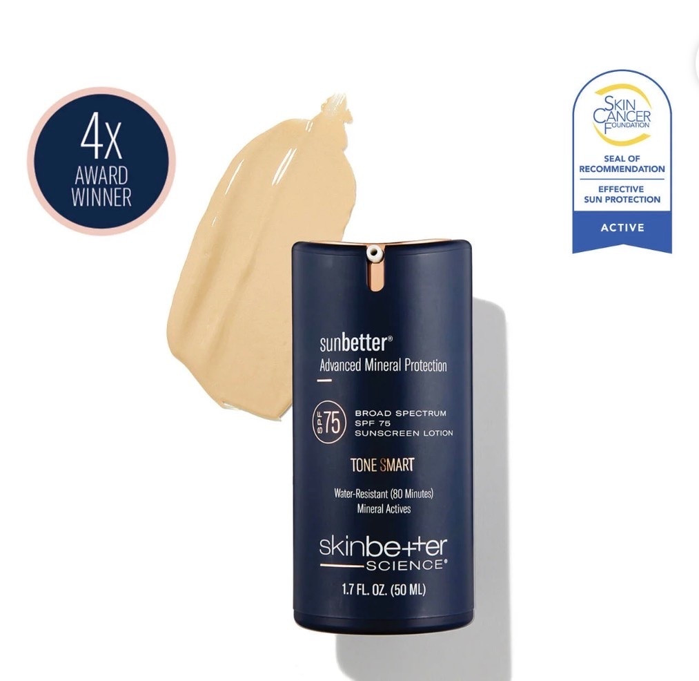sunbetter TONE SMART SPF 75 Sunscreen Lotion
Mineral actives broad spectrum protection in a tone-adapting lotion that provides a hint of color.

#LTKmorningroutine #LTKselfcare #LTKOver40