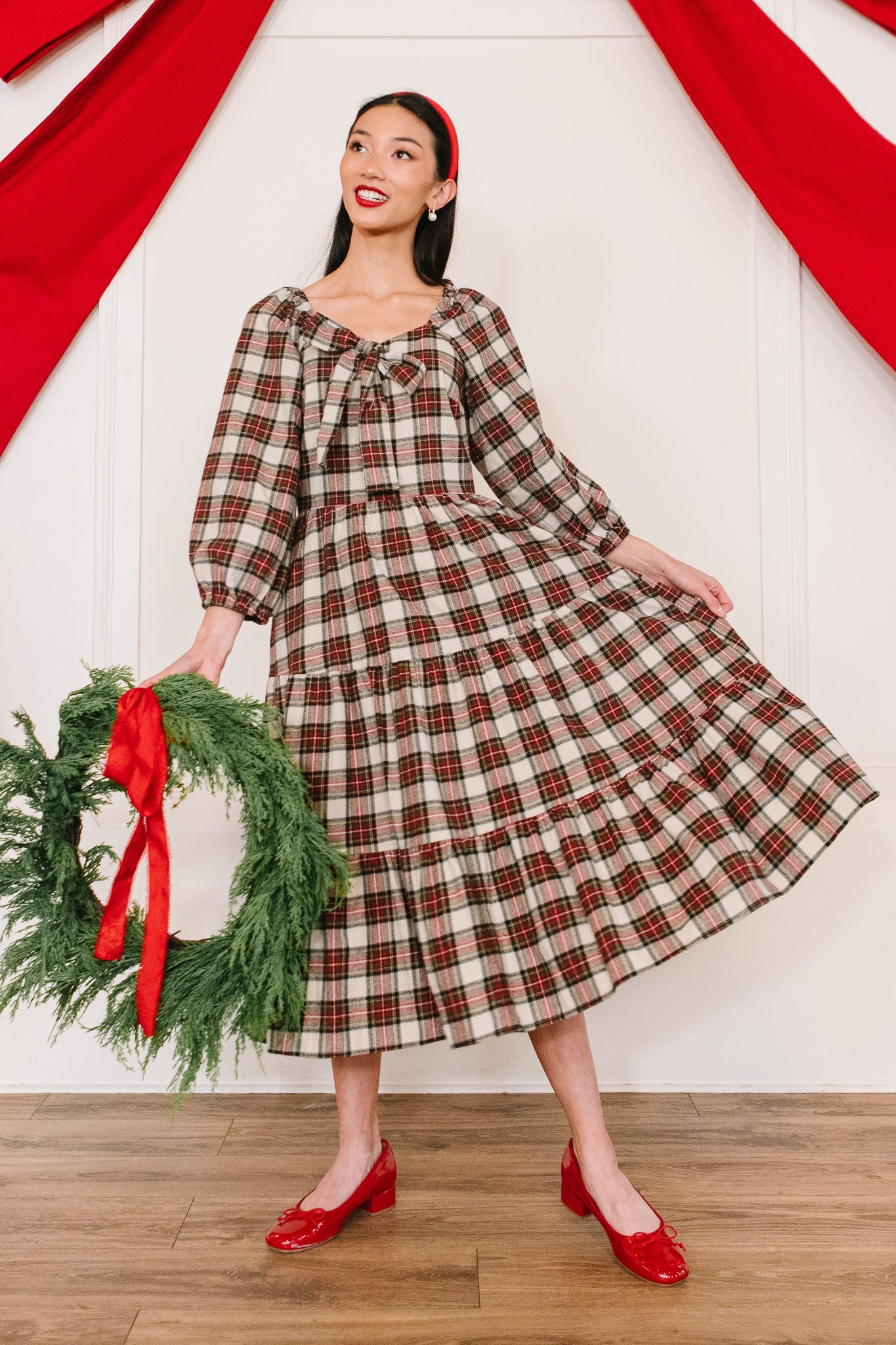 Merry Dress in Holiday Plaid | Ivy City Co