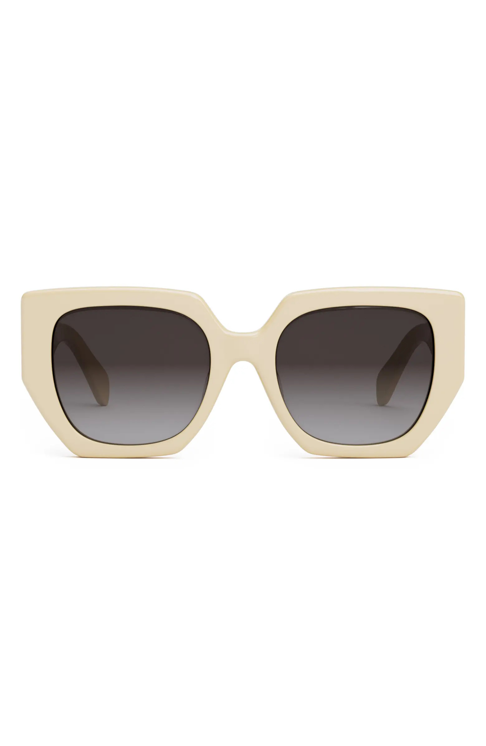CELINE Triomphe 55mm Butterfly Sunglasses | Nordstrom | Nordstrom