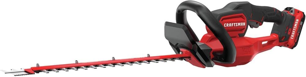 CRAFTSMAN V20* Cordless Hedge Trimmer, 22-Inch (CMCHTS820D1) | Amazon (US)