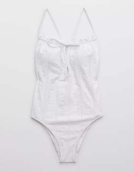 Aerie Eyelet One Piece Swimsuit | American Eagle Outfitters (US & CA)