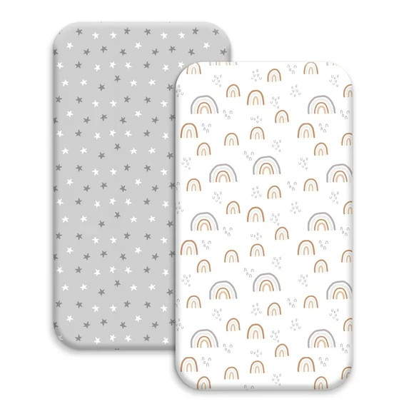 Gllquen Baby 2-Pack Ultra Soft Fitted Microfiber Crib Sheets for Newborn Baby Boys Girls 28" x 52... | Walmart (US)