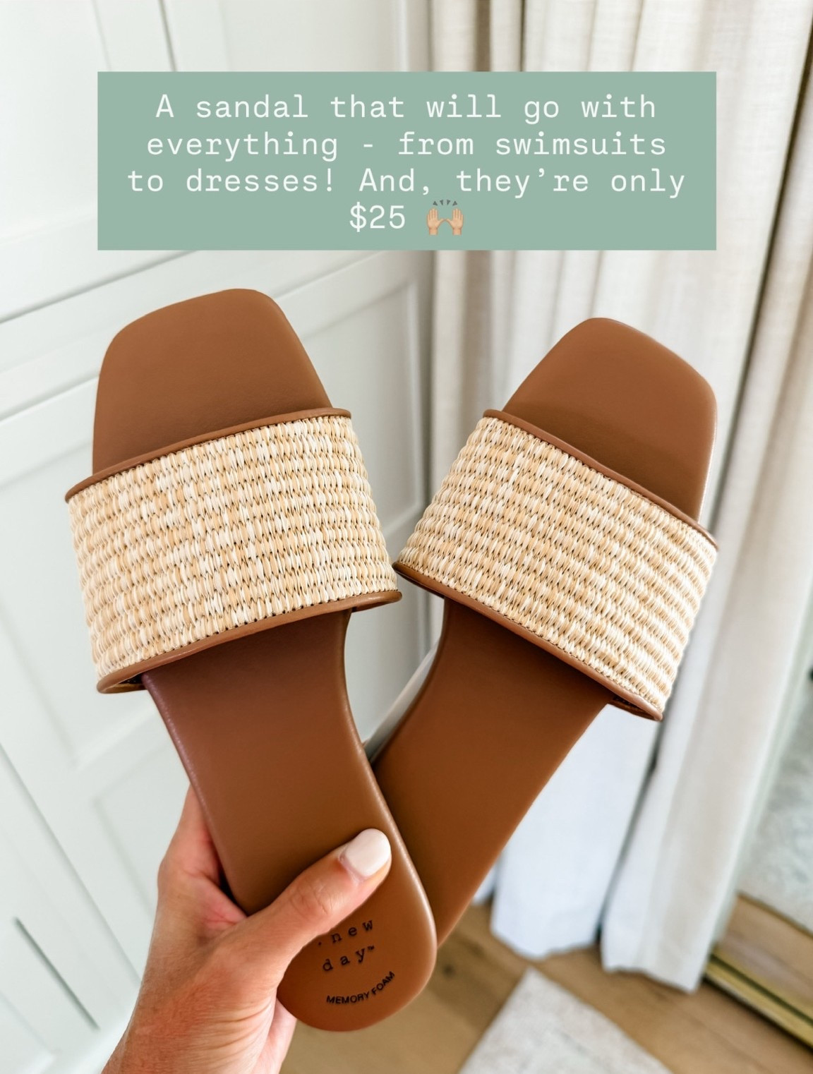 The perfect slip on sandals for summer 💕 Loverly Grey, Target find, Target fashion, neutral sandals