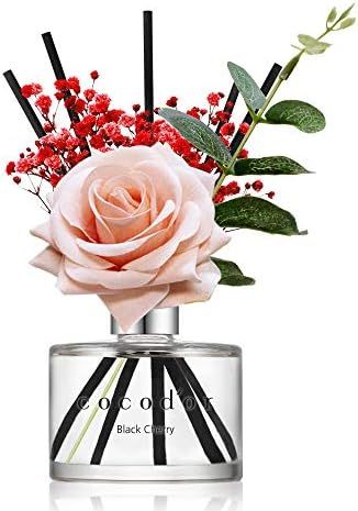 Cocodor Rose Flower Reed Diffuser/Black Cherry / 6.7oz(200ml) / 1 Pack/Valentine Day Gift, Reed D... | Amazon (US)