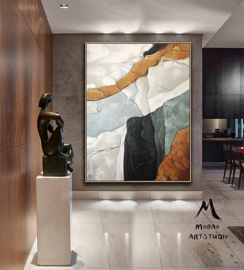 Original Abstract Paintinggreen Painting White Painting - Etsy | Etsy (US)